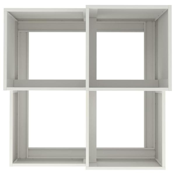 Gartenpflanzer 100x100x60 cm Weiß Stahl