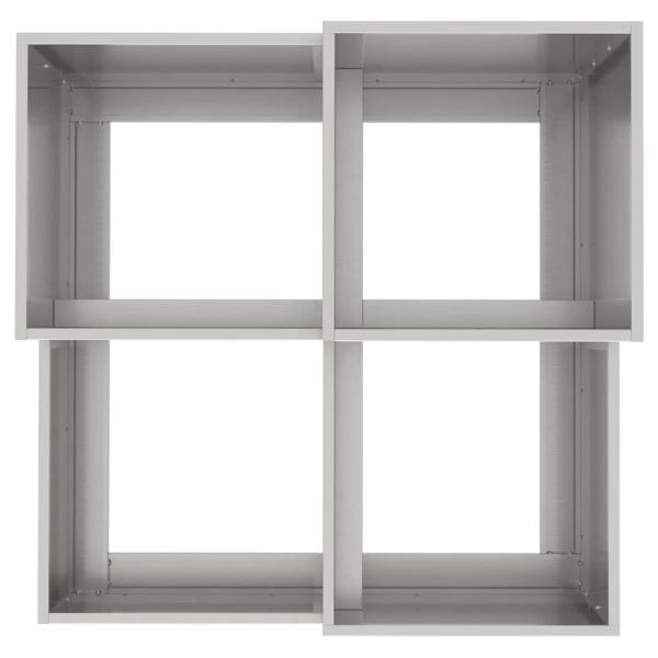 Gartenpflanzer 100x100x60 cm Edelstahl