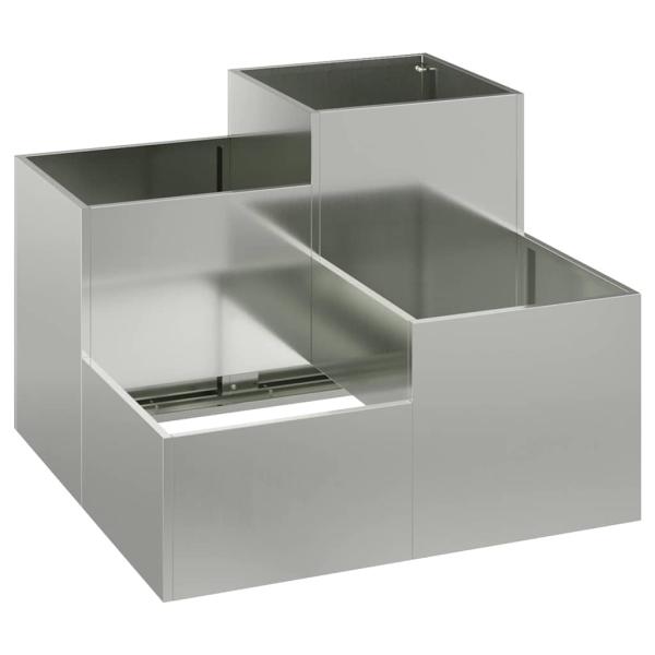 Gartenpflanzer 100x100x60 cm Galvanisiertes Stahl