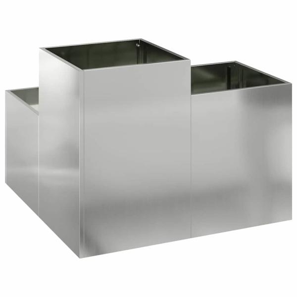 Gartenpflanzer 100x100x60 cm Galvanisiertes Stahl