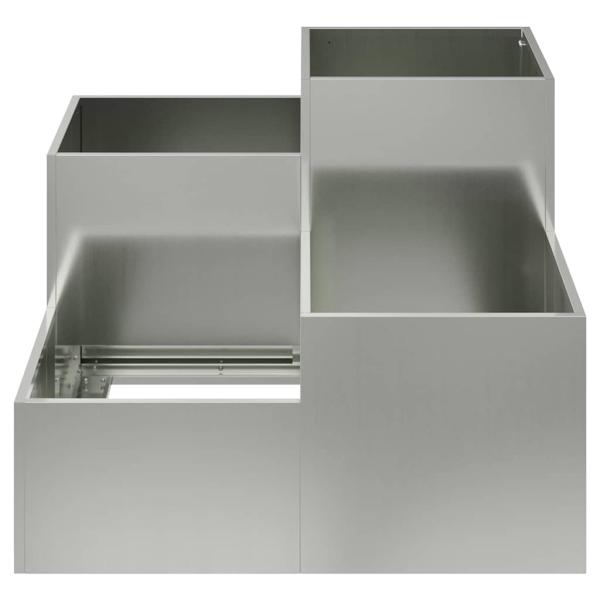 Gartenpflanzer 100x100x60 cm Galvanisiertes Stahl
