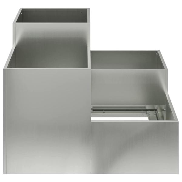 Gartenpflanzer 100x100x60 cm Galvanisiertes Stahl