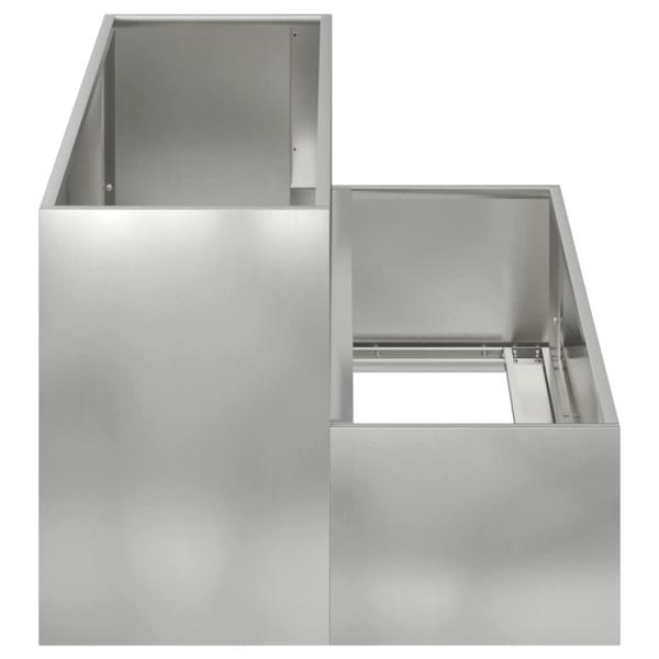 Gartenpflanzer 2-stufig 100x60x45 cm verzinkt