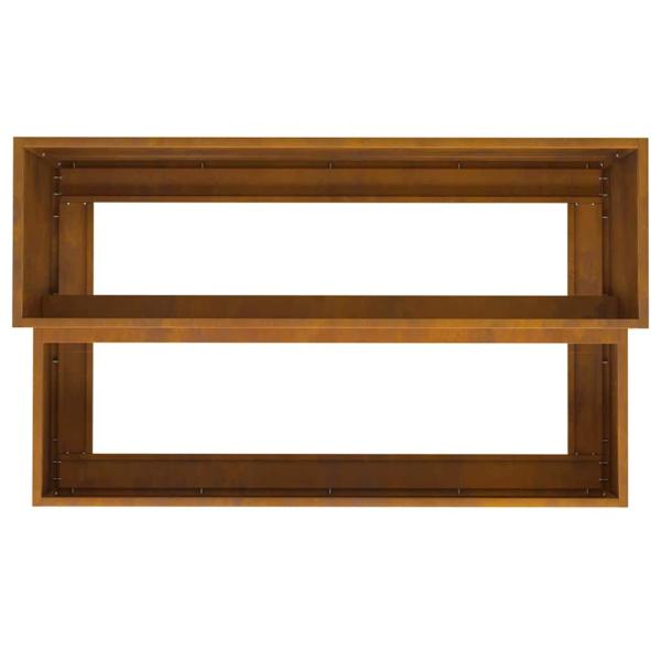 Gartenpflanzer 2-stufig 100x60x45 cm Wetterstahl