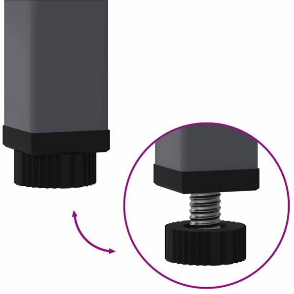 Erhöhter Gartenplanter 100x26x82 cm Anthrazit Stahl