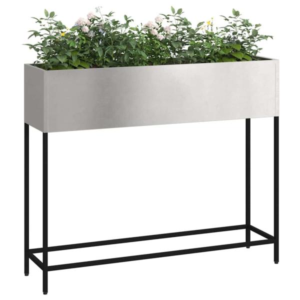 Hochbeet 100x26x82 cm Edelstahl