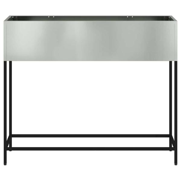 Hochbeet Gartenpflanzer Silber 100 x 26 x 82 cm