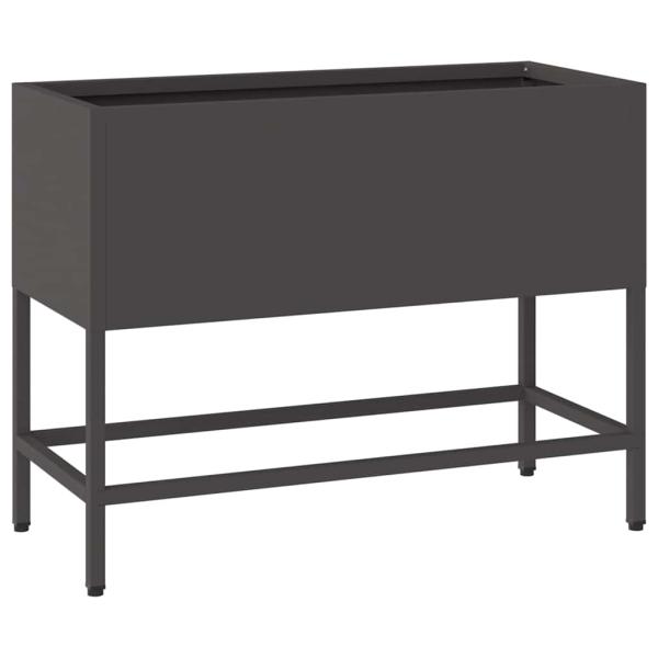 Hochbeet 60x26x45 cm Schwarz Stahl