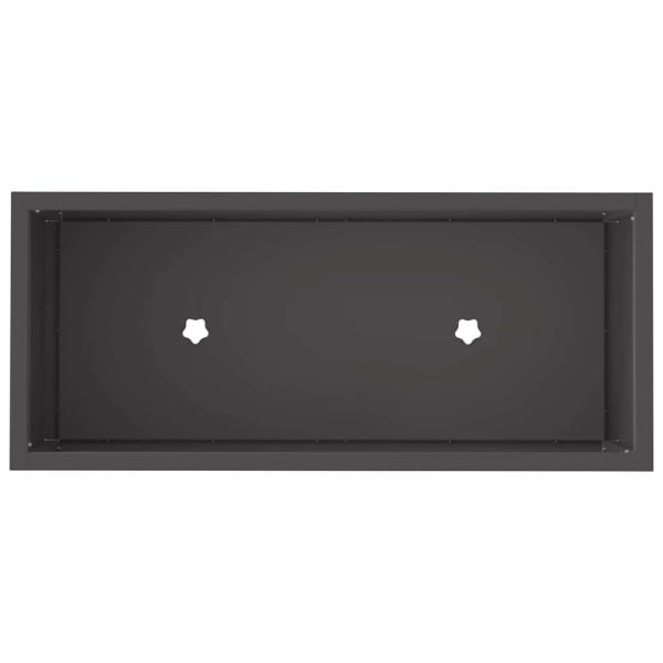 Hochbeet 60x26x45 cm Schwarz Stahl