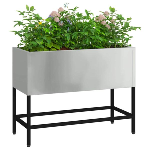 Hochbeet 60x26x45 cm Galvanisiertes Stahl