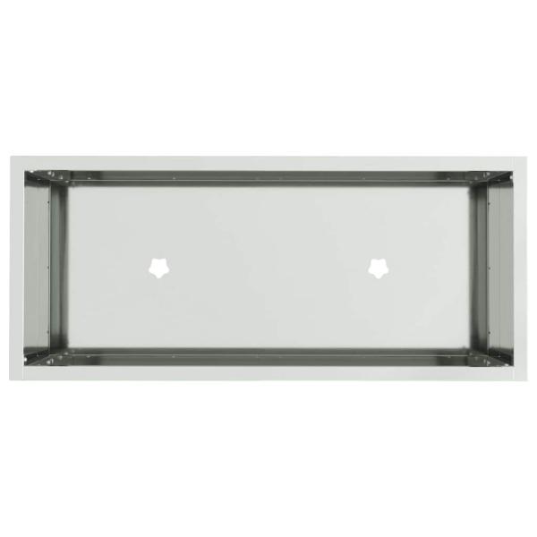 Hochbeet 60x26x45 cm Galvanisiertes Stahl