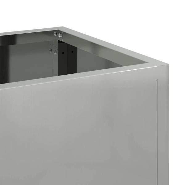 Hochbeet 60x26x45 cm Galvanisiertes Stahl