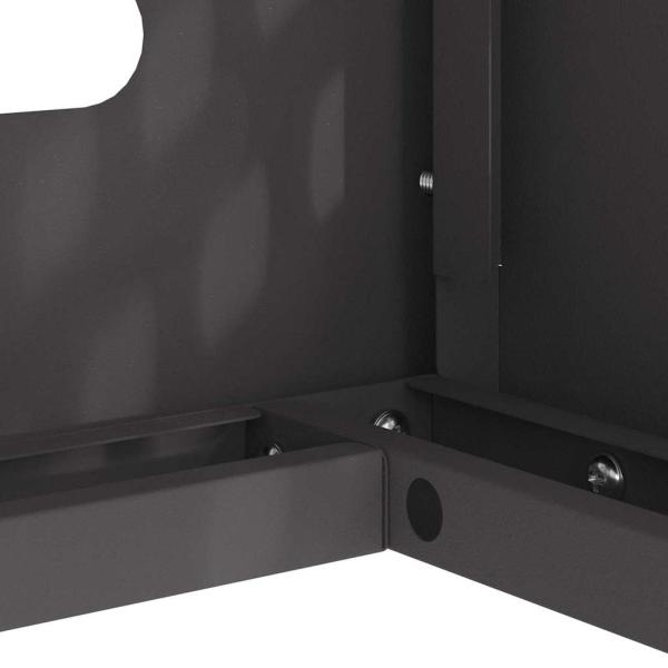 Klimaanlagenabdeckung Schwarz 90 x 40 x 60 cm Stahl