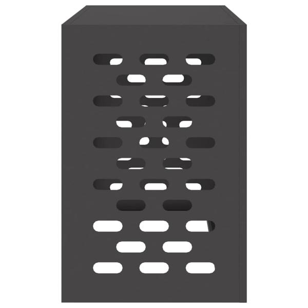 Klimaanlagenabdeckung schwarz 90x40x60 cm Stahl