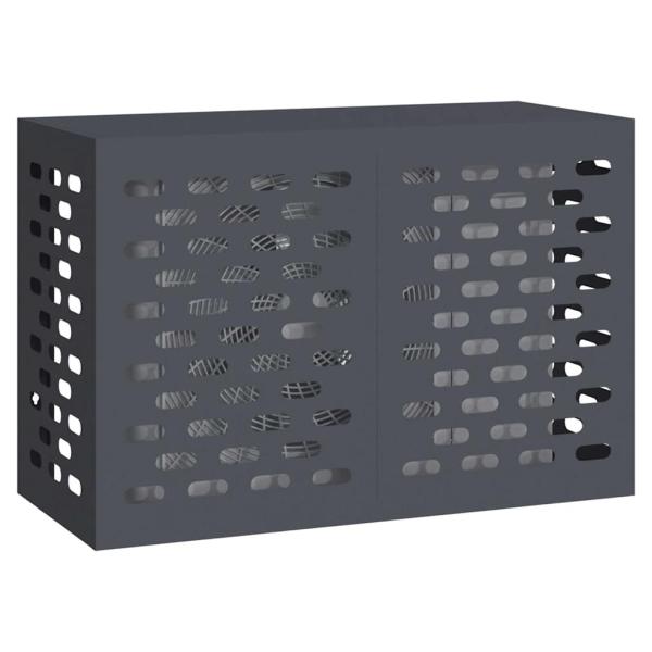 Klimaanlagenabdeckung Anthrazit 90x40x60 cm Stahl
