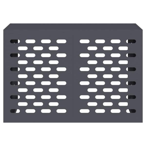 Klimaanlagenabdeckung Anthrazit 90x40x60 cm Stahl