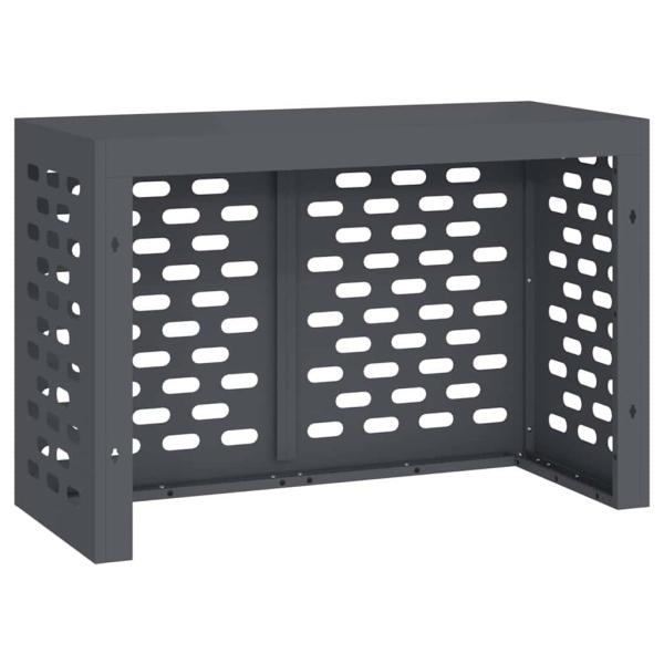 Klimaanlagenabdeckung Anthrazit 90x40x60 cm Stahl