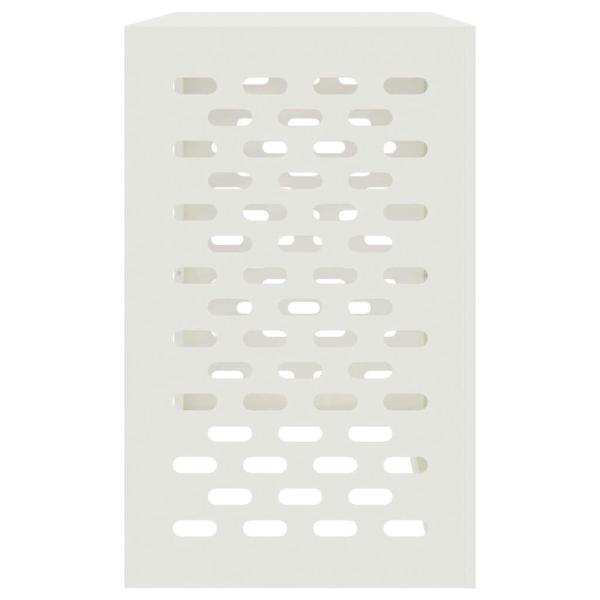 Klimaanlagenabdeckung weiß 110x50x80 cm Stahl
