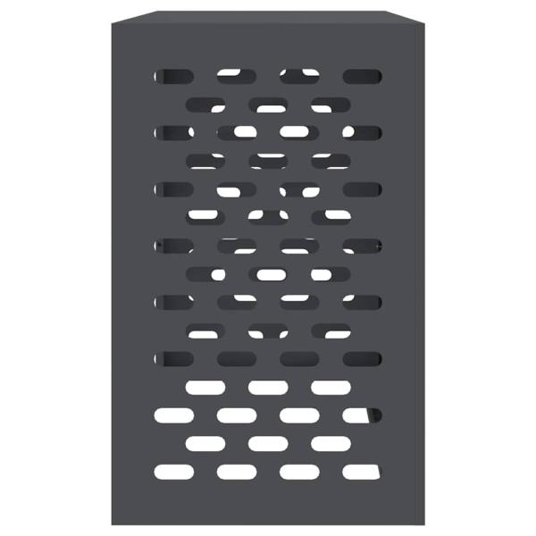 Klimaanlagenabdeckung Anthrazit 110x50x80 cm aus Stahl