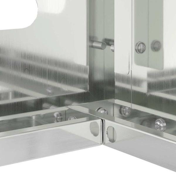 ARDEBO.de - Abdeckung für Klimaanlage 110x50x80 cm aus verzinktem Stahl