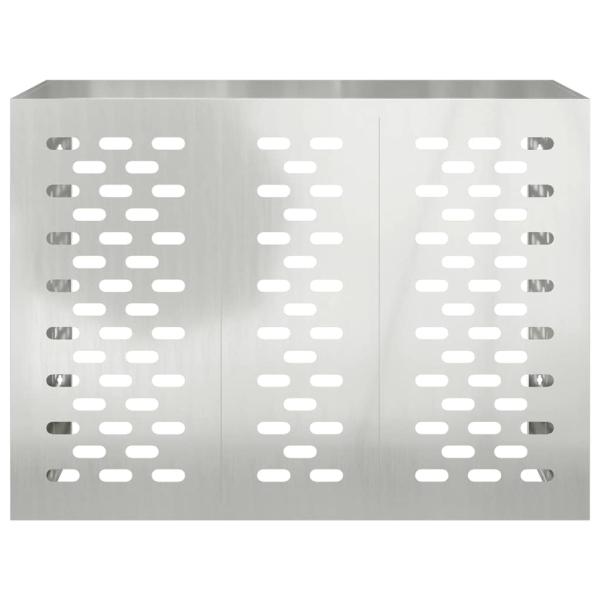 Klimaanlagenabdeckung Silber 110 x 50 x 80 cm Verzinkter Stahl