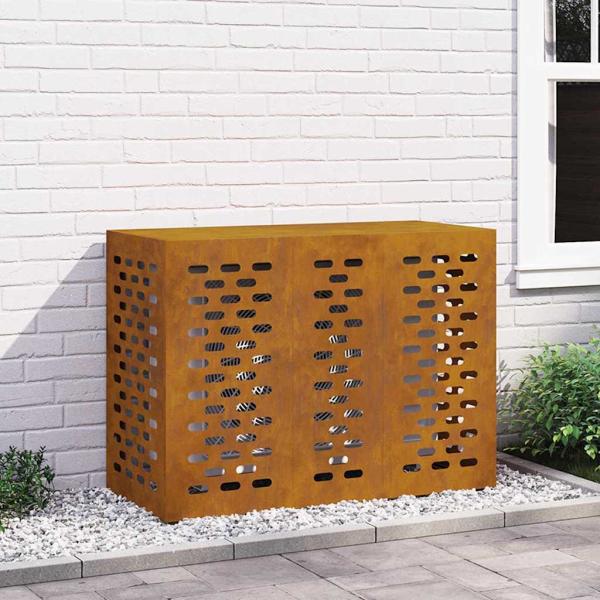 ARDEBO.de - Klimaanlagenschutz 110x50x80 cm wetterfester Stahl