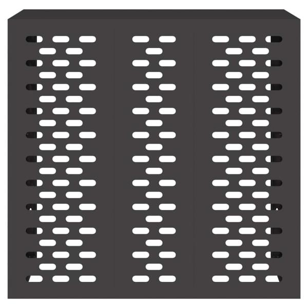 Klimaanlagenabdeckung Schwarz 110x50x105 cm