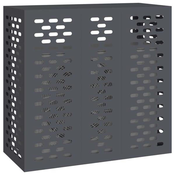 Klimaanlagenabdeckung in Anthrazit 110x50x105 cm aus Stahl