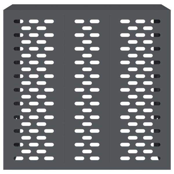 Klimaanlagenabdeckung in Anthrazit 110x50x105 cm aus Stahl
