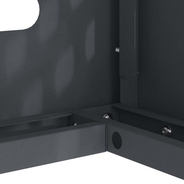 Klimaanlagenabdeckung in Anthrazit 110x50x105 cm aus Stahl