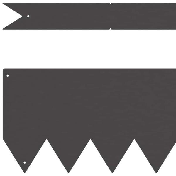 Rasenbegrenzungen 20 Stück Schwarz 100x0,5x15 cm Stahl