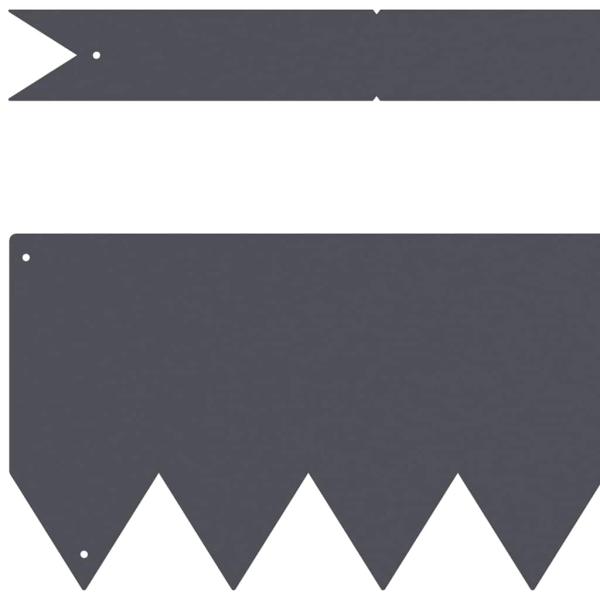 Rasenabgrenzung 50 Stück Anthrazit 100x0,5x15 cm Stahl