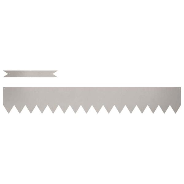 Rasenrandsteine 20 Stück 100x0,5x15 cm Wetterstahl