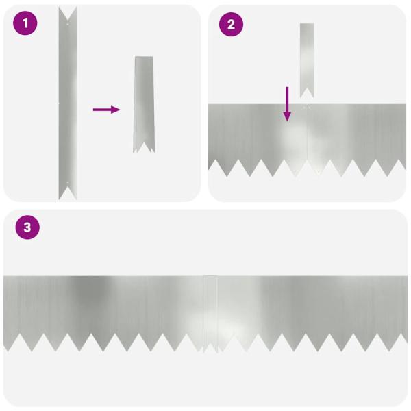 Rasenabgrenzungen 20 Stück 100x0,5x20 cm Verzinkter Stahl