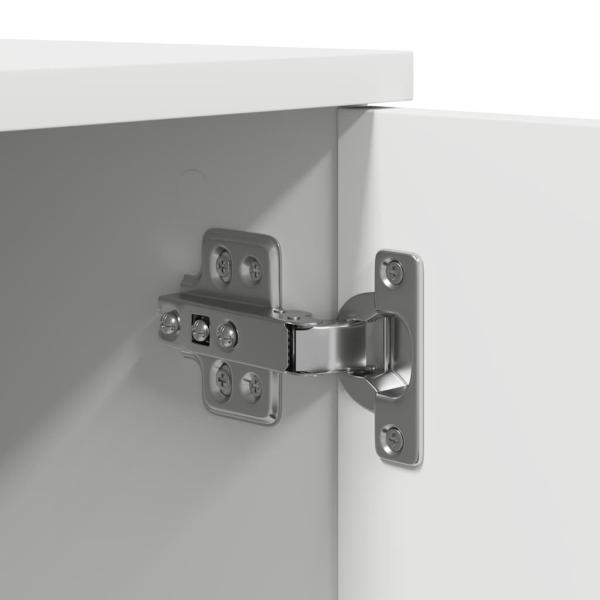 Aufbewahrungsschrank Weiß 127x41x40 cm Ingenieurholz