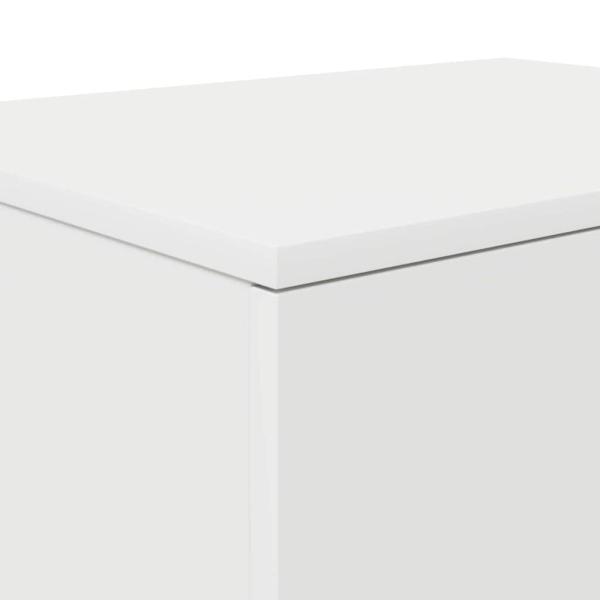 Aufbewahrungsschrank Weiß 127x41x40 cm Ingenieurholz