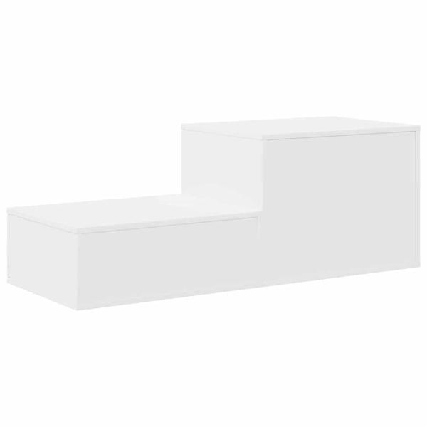 Aufbewahrungsschrank weiß 118x41x40 cm aus Holzwerkstoff