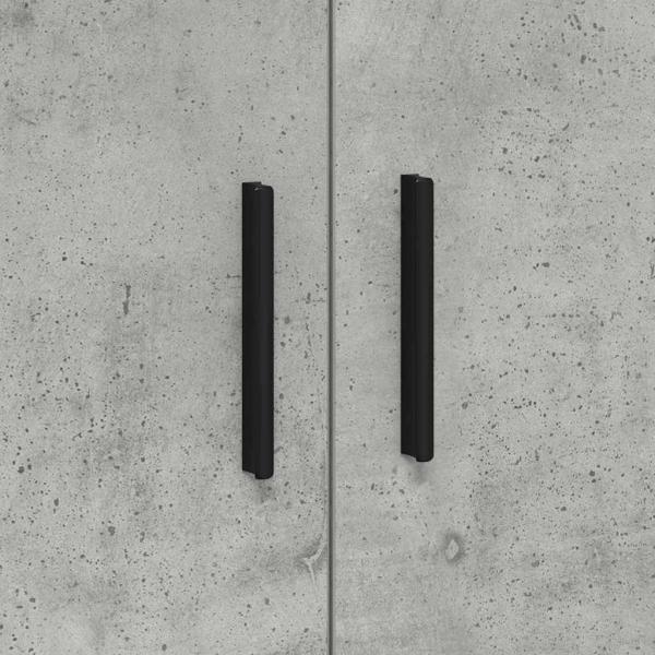 Aufbewahrungsschrank Beton Grau 118x41x40 cm Engineered Wood