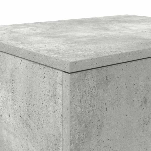 Aufbewahrungsschrank Beton Grau 118x41x40 cm Engineered Wood