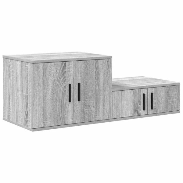 Aufbewahrungsschrank Grau Sonoma 118x41x40 cm Holzwerkstoff