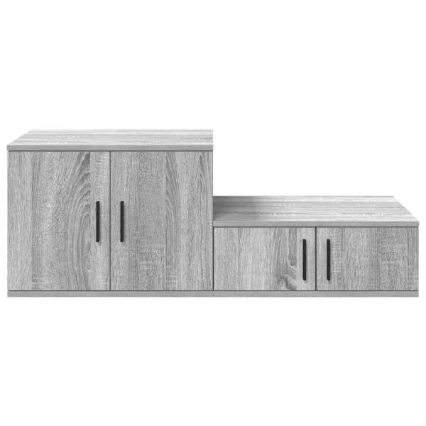 Aufbewahrungsschrank Grau Sonoma 118x41x40 cm Holzwerkstoff