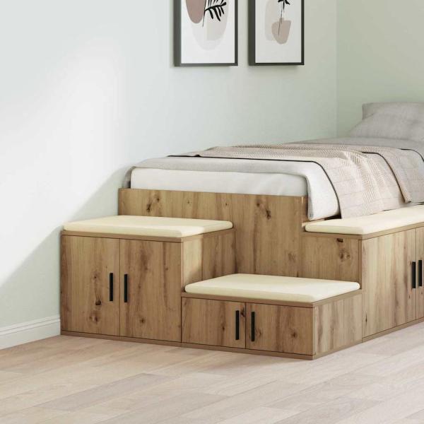 ARDEBO.de - Aufbewahrungsschrank Artisan Eiche 118x41x40 cm Holzwerkstoff