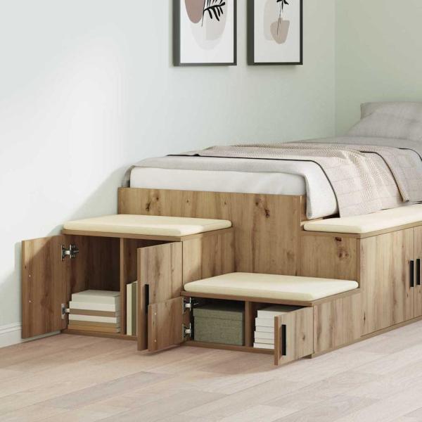Aufbewahrungsschrank Artisan Eiche 118x41x40 cm Holzwerkstoff