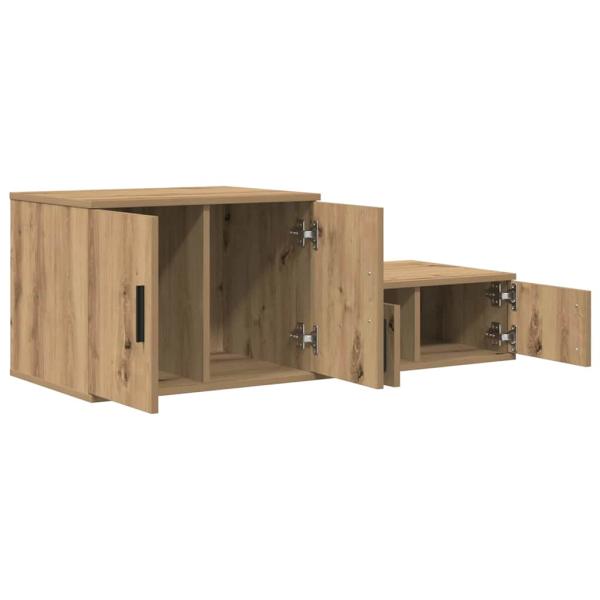 Aufbewahrungsschrank Artisan Eiche 118x41x40 cm Holzwerkstoff