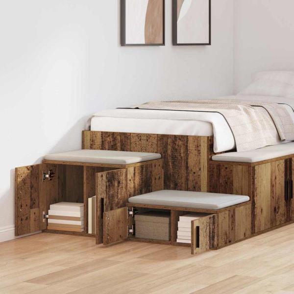 Aufbewahrungsschrank aus altem Holz 108x41x40 cm, Ingenieurholz