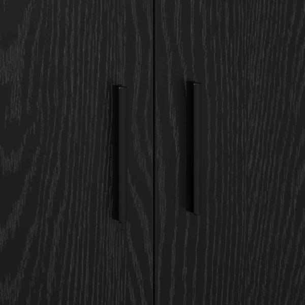 Stauraumschrank Schwarz 103x41x40 cm aus Holzwerkstoff
