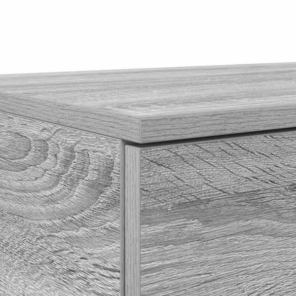 Bett-Schubladen Grau Sonoma 200x36,5x16,5 cm Holzwerkstoff