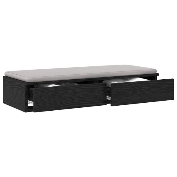 Bett-Schubladen Schwarz 80x36,5x16,5 cm Holzwerkstoff
