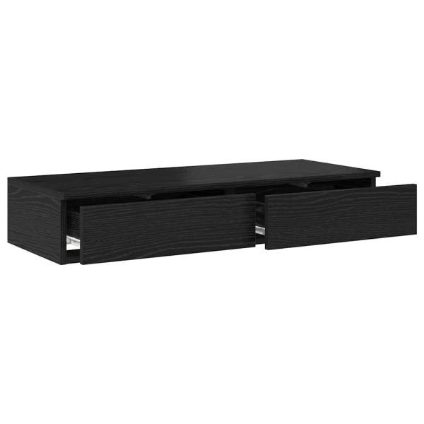 Bett-Schubladen Schwarz 80x36,5x16,5 cm Holzwerkstoff