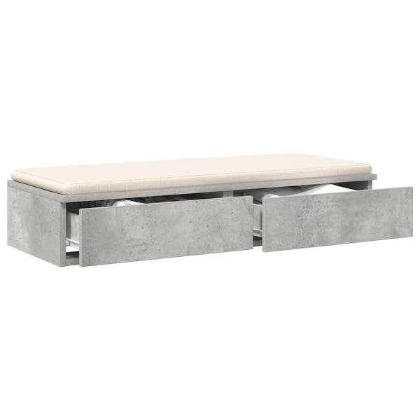 Bett-Schubladen Beton Grau 90x36,5x16,5 cm Holzwerkstoff